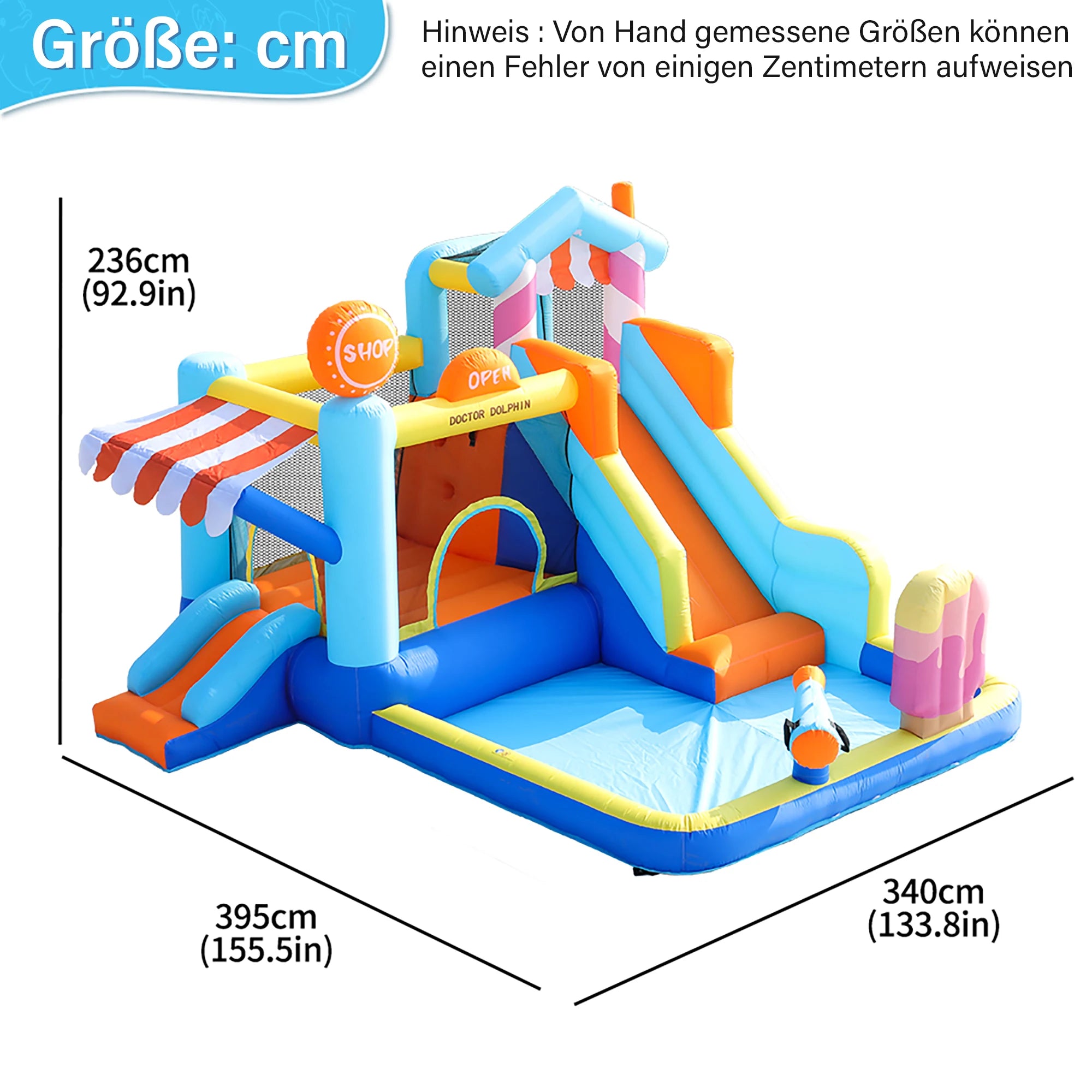 Château gonflable usage sec et humide