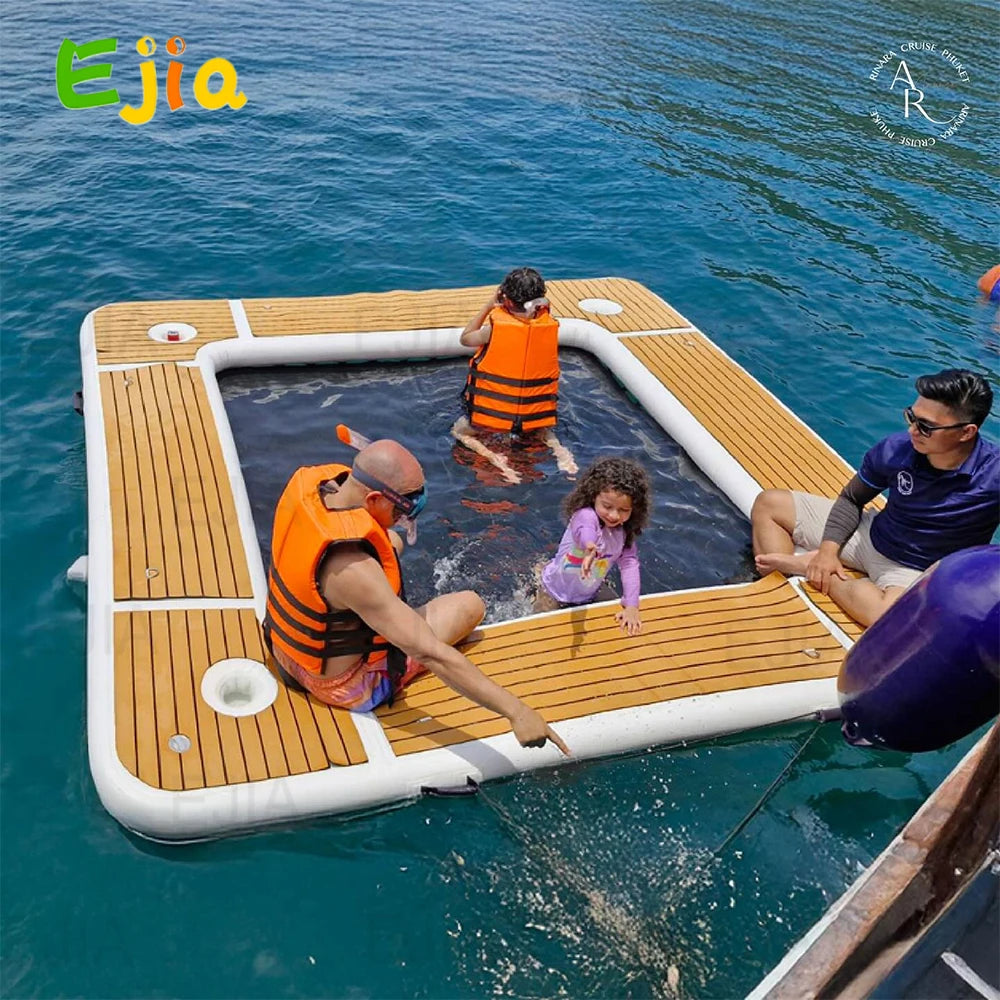 Plateforme Flottante Gonflable Hamac Aquatique - vue d'ensemble