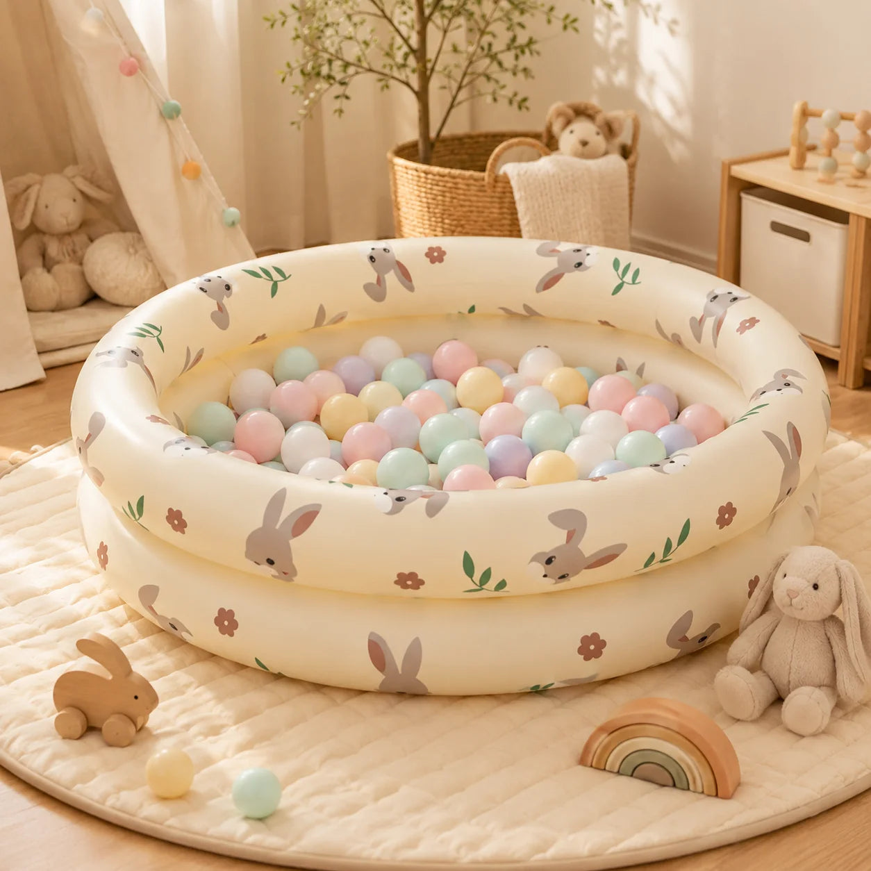 Détail du matériau PVC de la piscine gonflable à balles