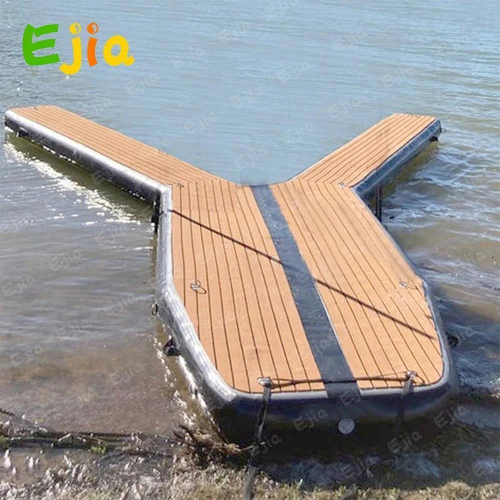 Ponton gonflable en Y utilisé pour un jet-ski