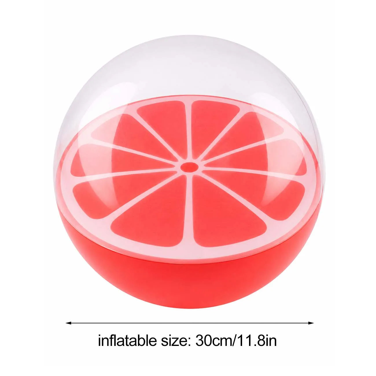 Ballon gonflable plage coloris fruits ensemble piscine