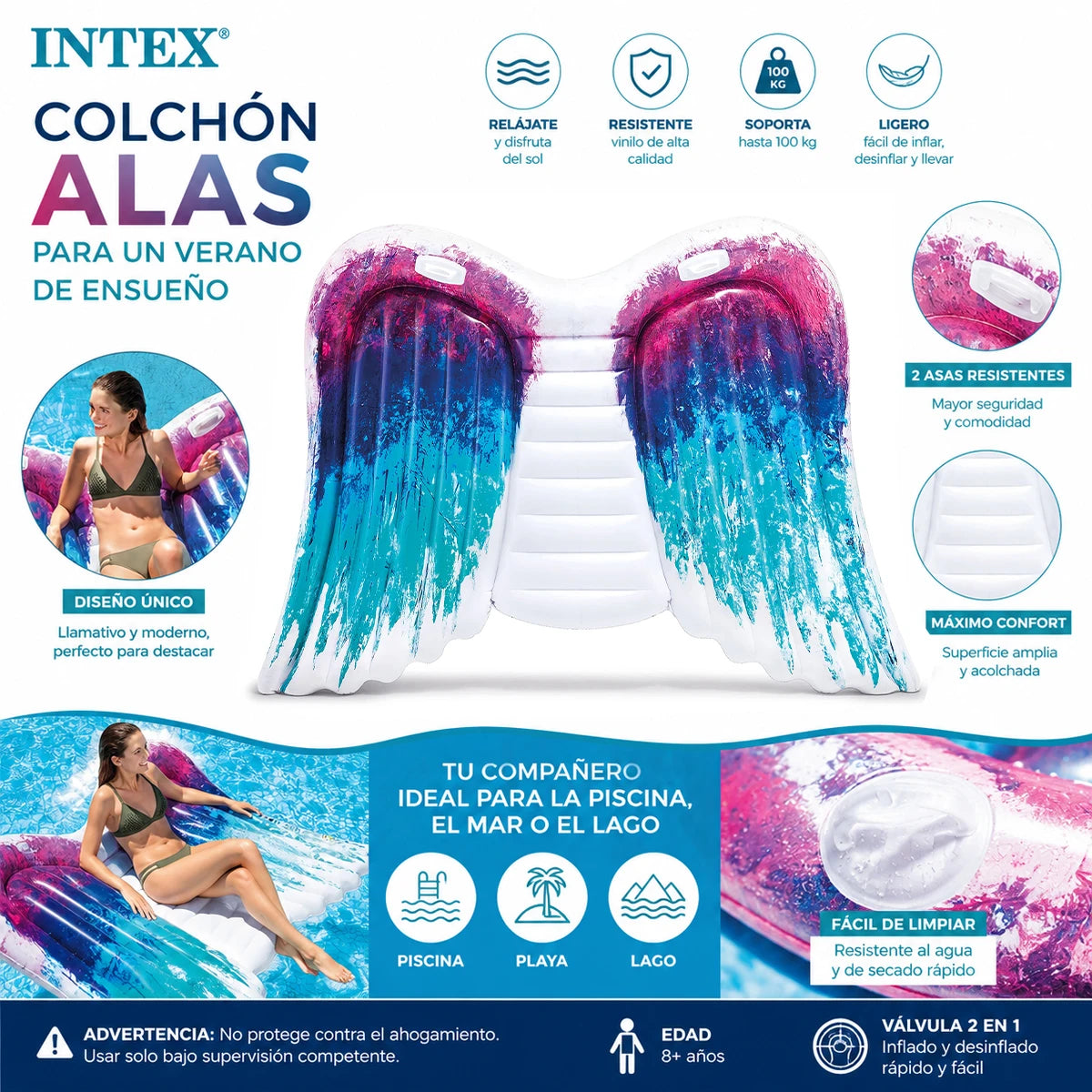 Matelas gonflable pour la plage et la piscine