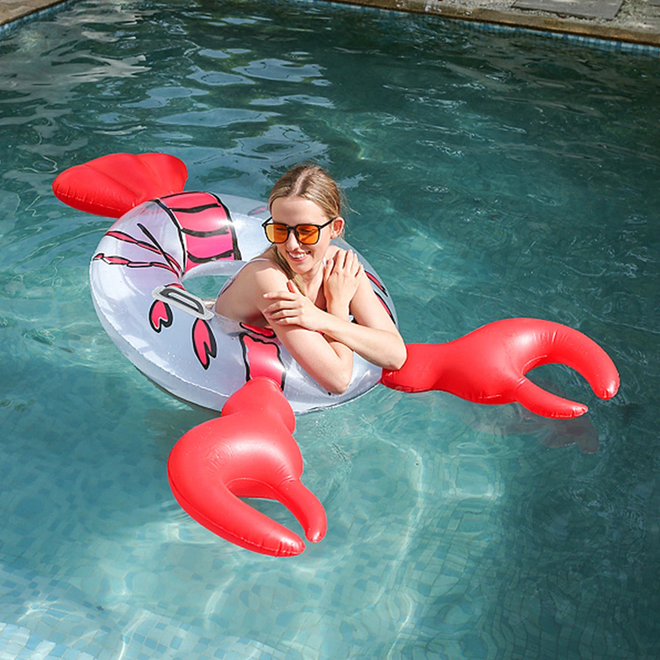 Bouée gonflable homard piscine