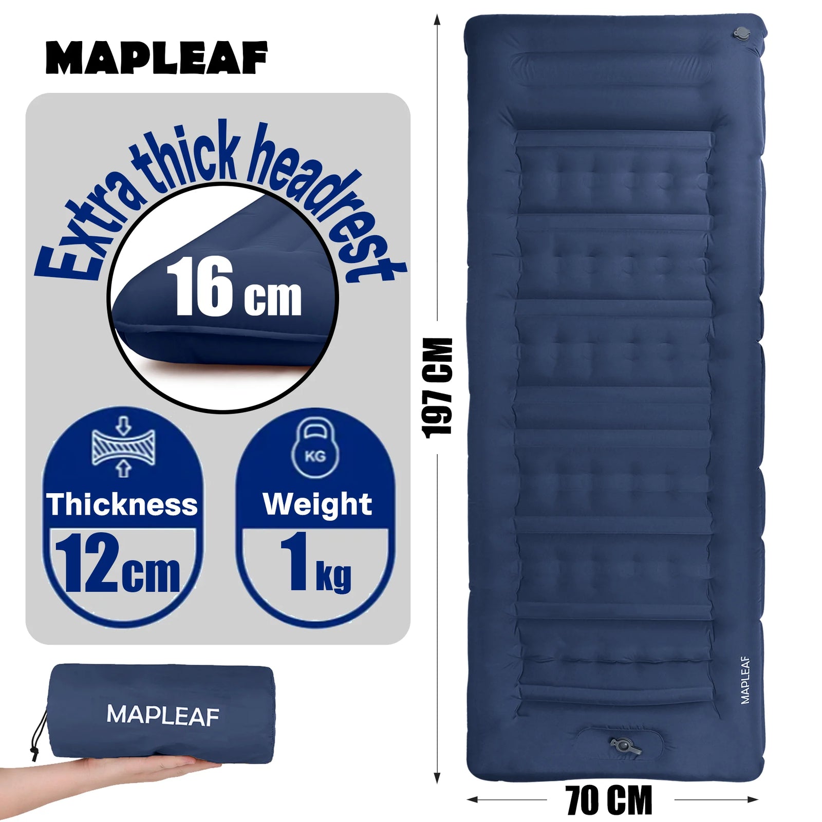 Matelas de camping gonflable auto-gonflant