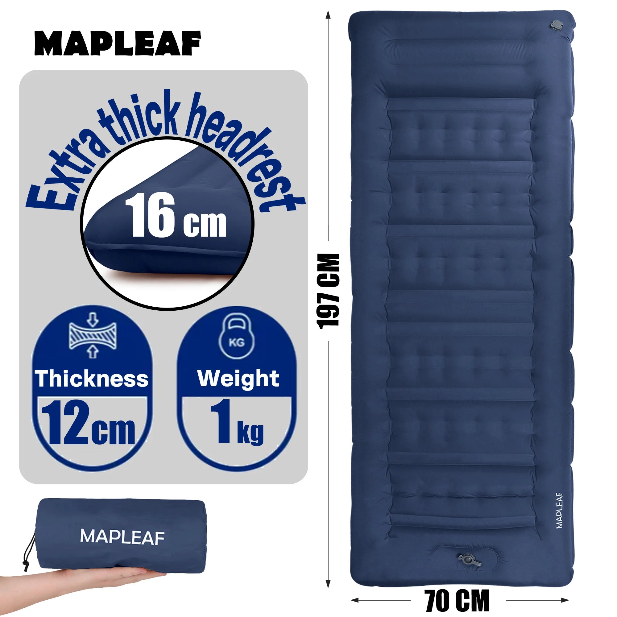Matelas de camping gonflable auto-gonflant