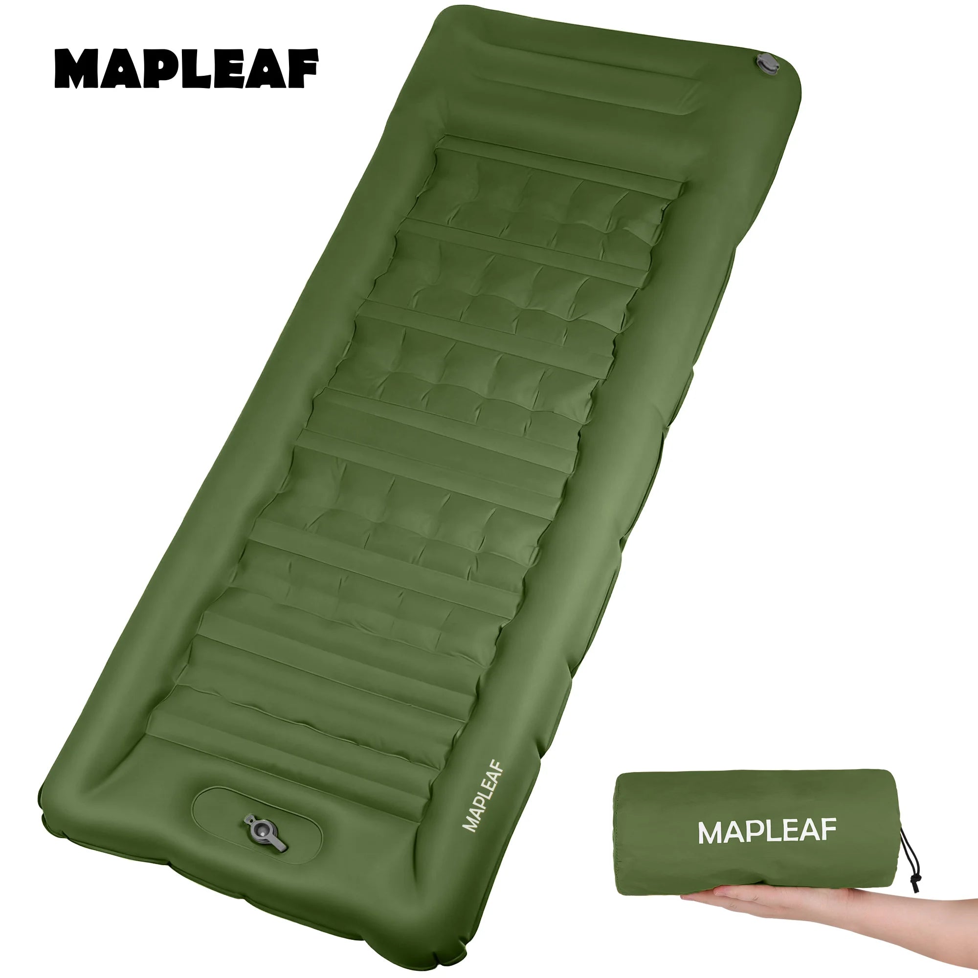 Matelas gonflable prêt à l'emploi en camping