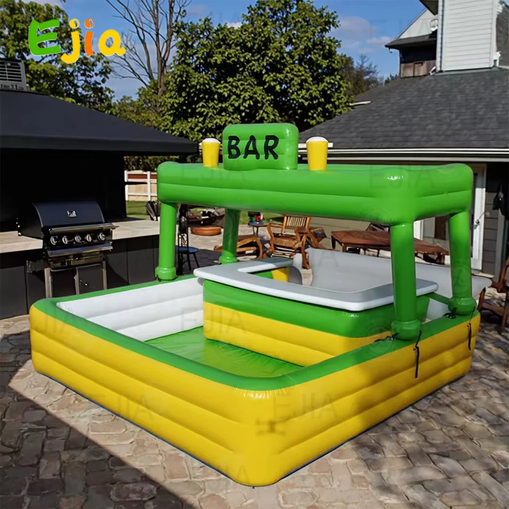Detail du bar gonflable piscine familial