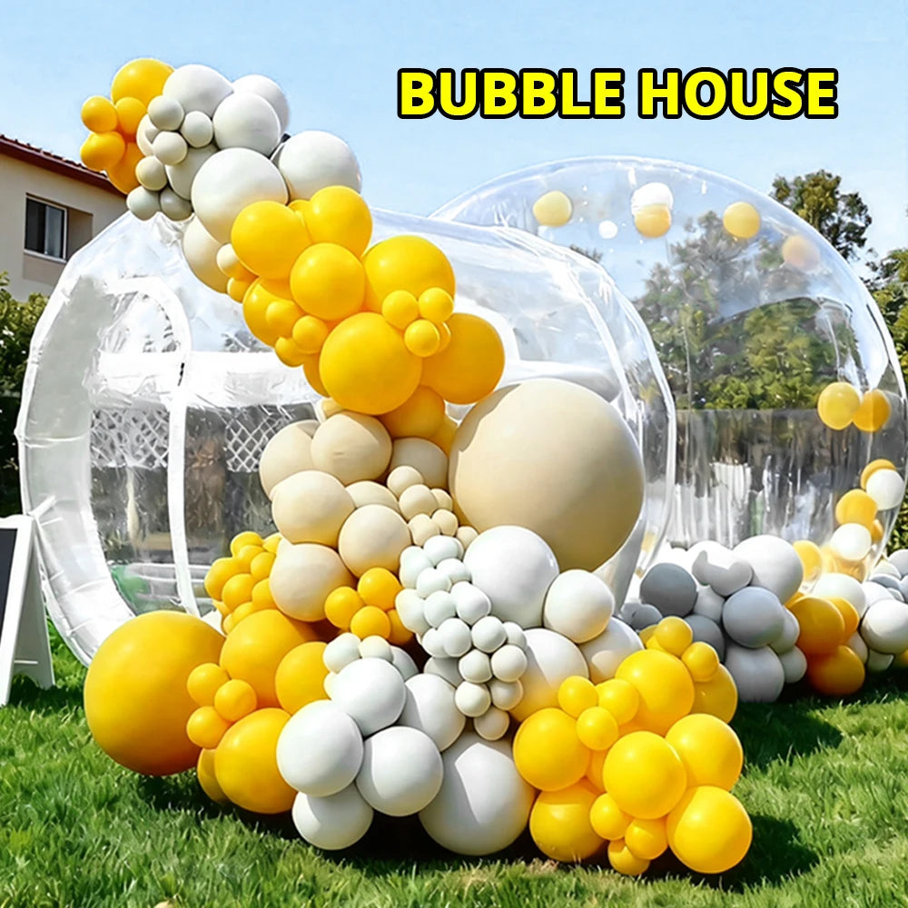Bulle gonflable transparente 3m diamètre en extérieur pour mariage