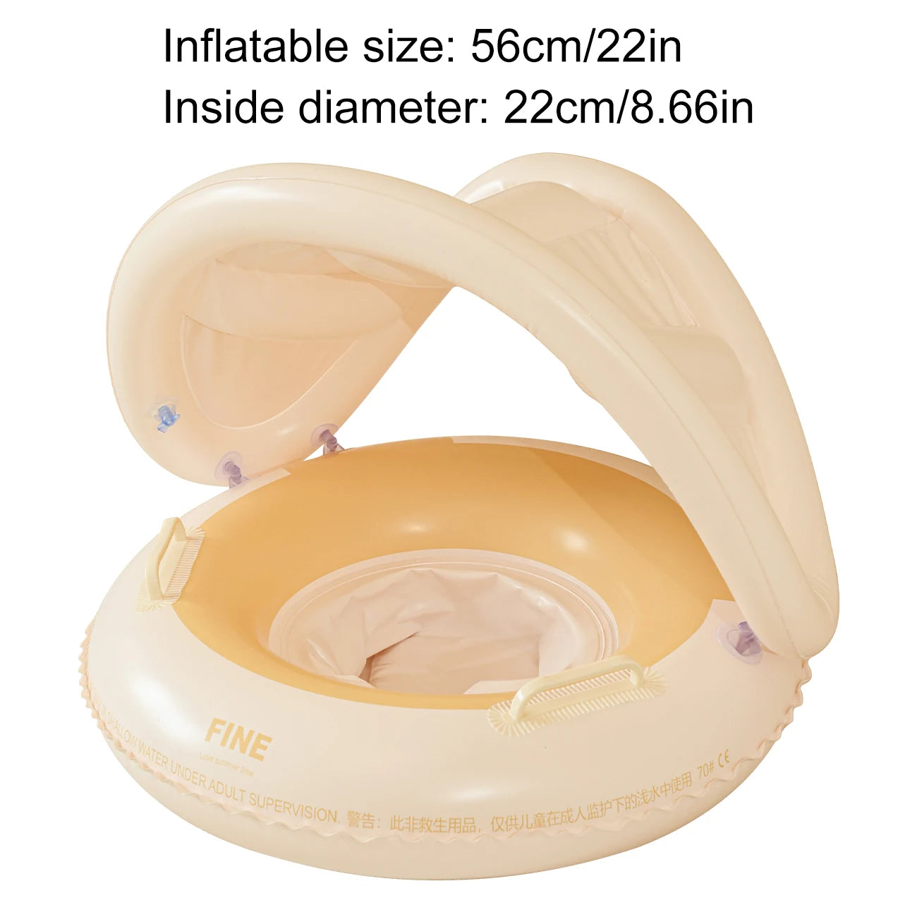 Détente aquatique chaise flottante gonflable parasol ajustable