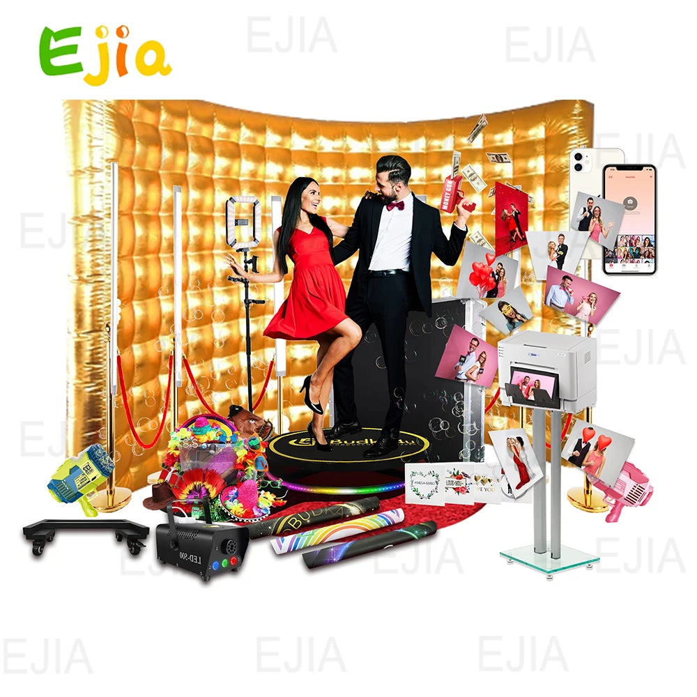 Stand gonflable photomaton vue de face