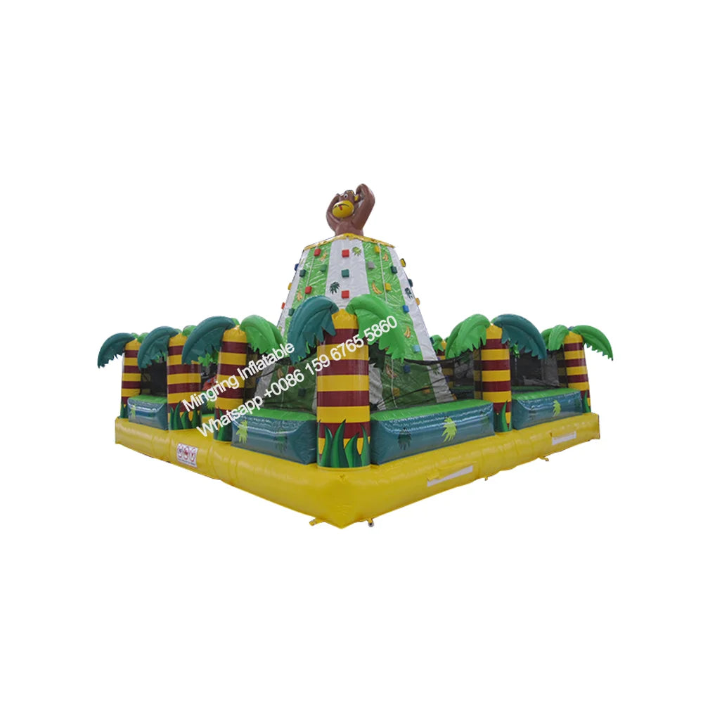 Mur d'escalade gonflable PVC avec parcours montagne pour enfants