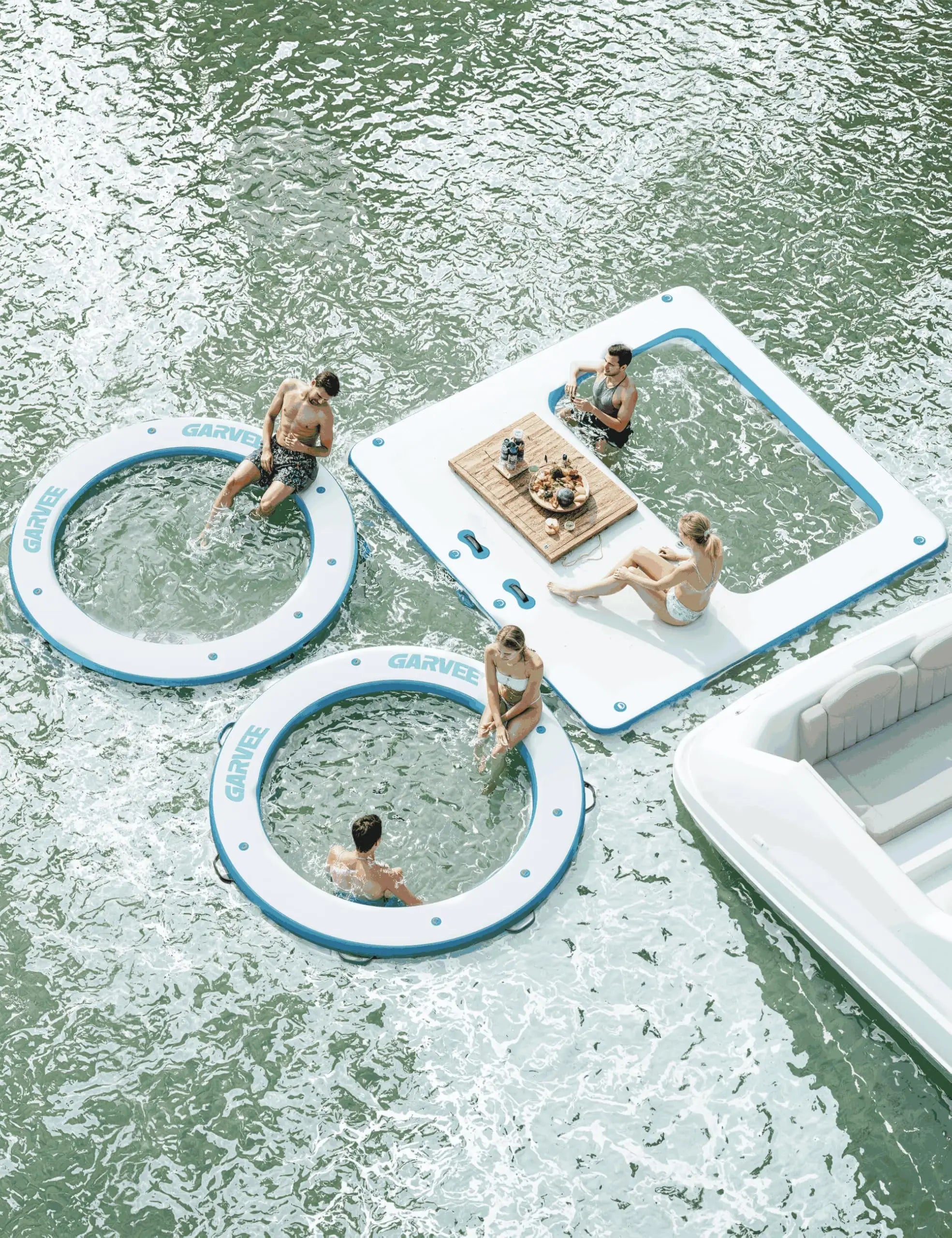 Anneau extérieur plateforme flottante gonflable
