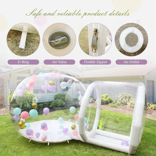 Structure en PVC de la bulle gonflable transparente pour fêtes