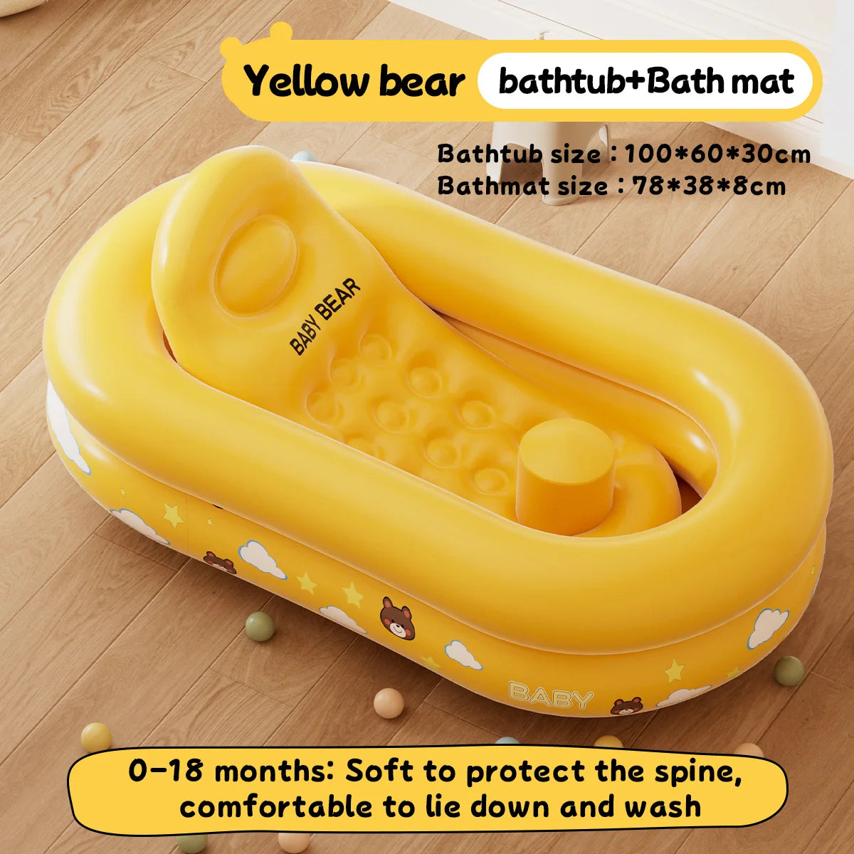Baignoire gonflable pliable format voyage