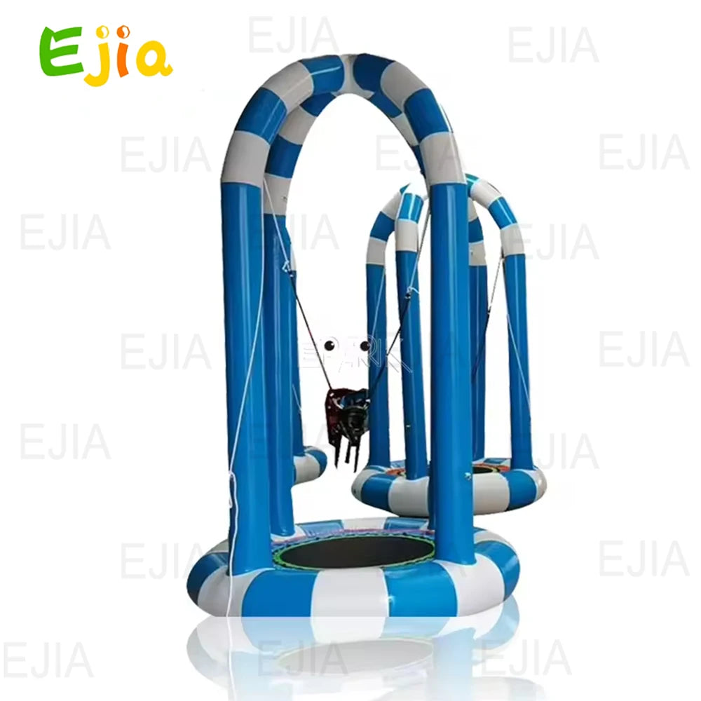 Trampoline gonflable usage extérieur