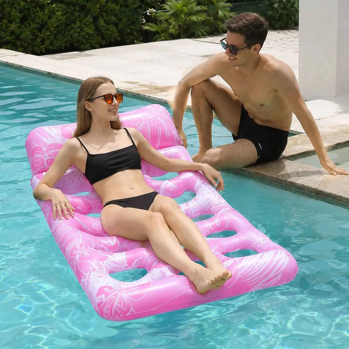 Détail de l'appui-tête du matelas gonflable