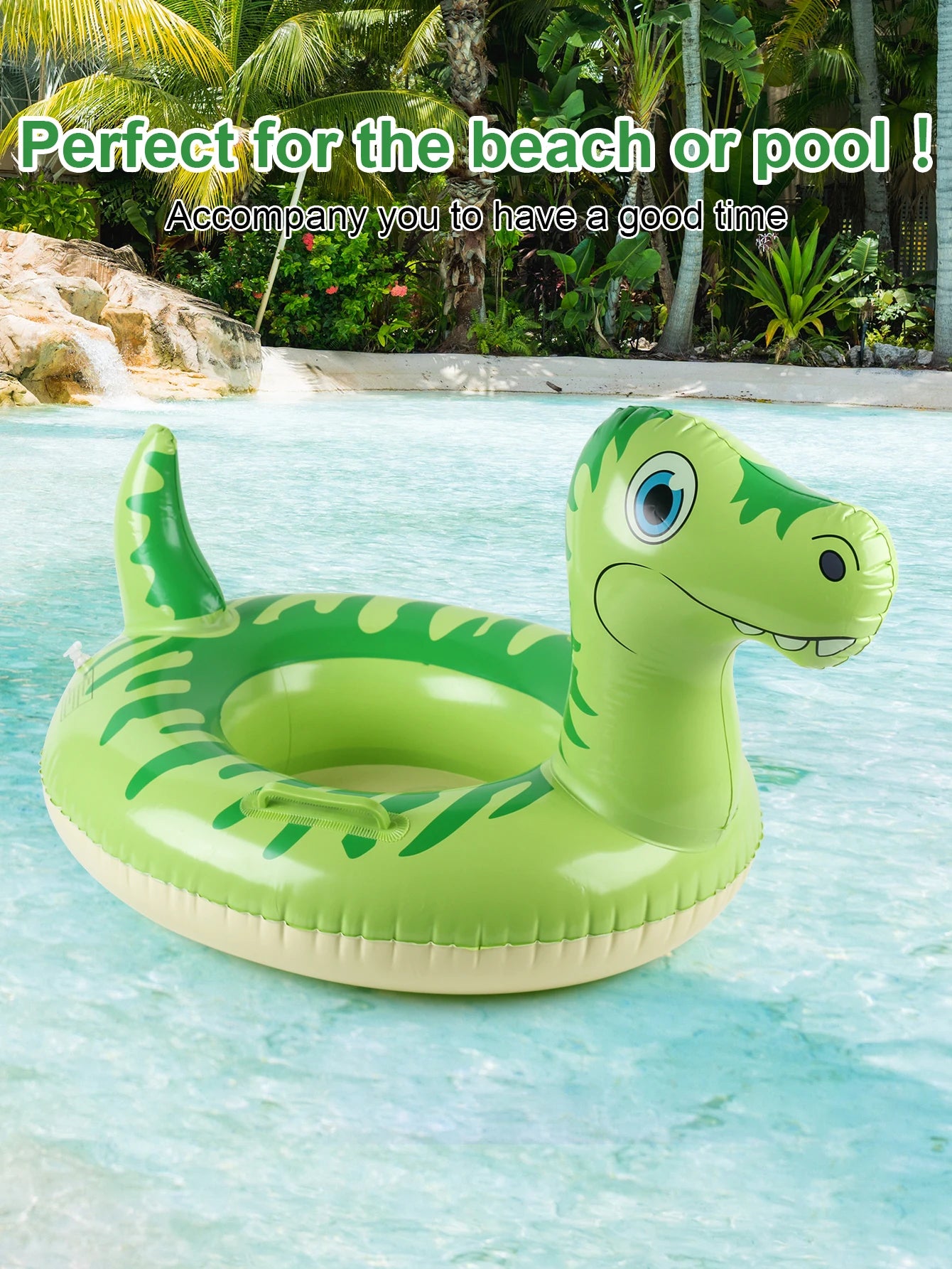 Flotteur dinosaure gonflable PVC piscine été