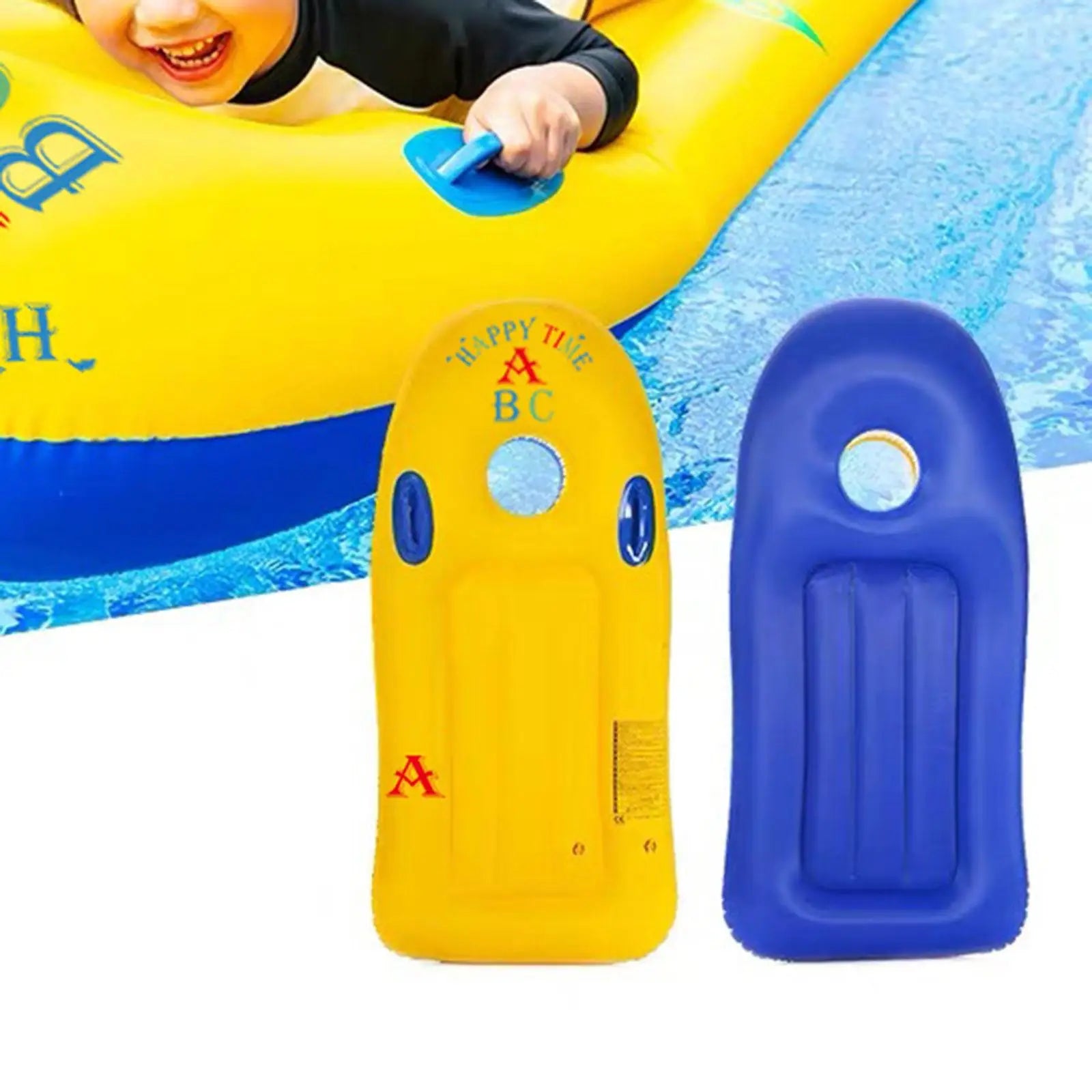 Bouée gonflable planche de surf enfant jaune