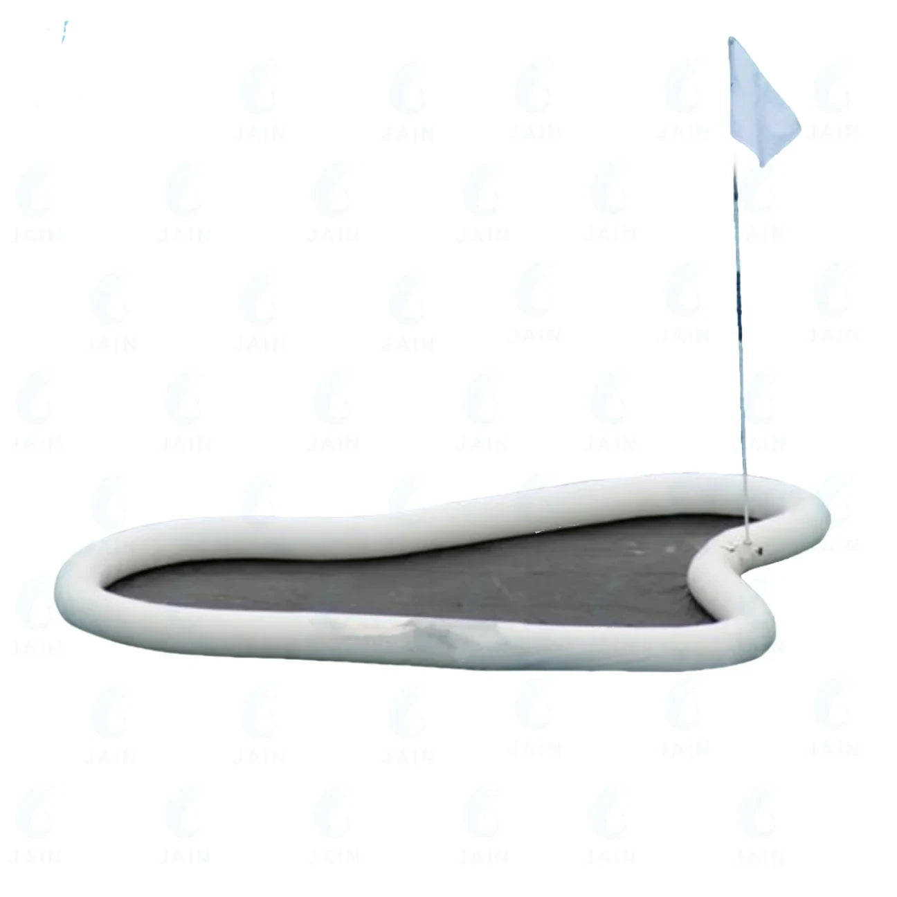 Golf gonflable flottant vue d'ensemble