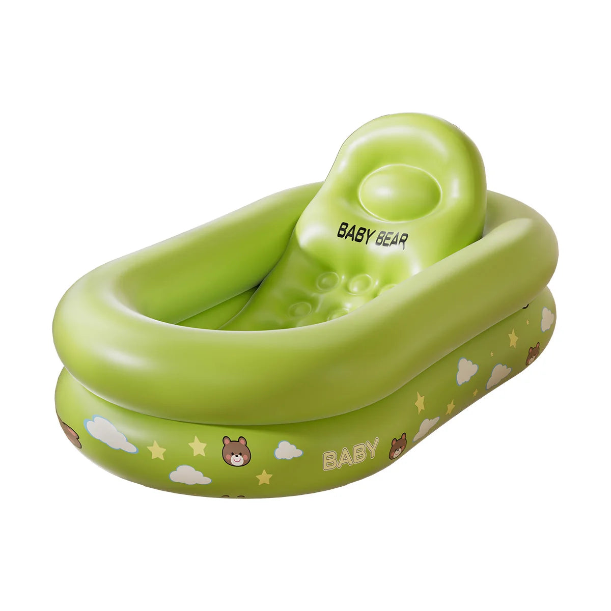Baignoire gonflable pliable coloris jaune