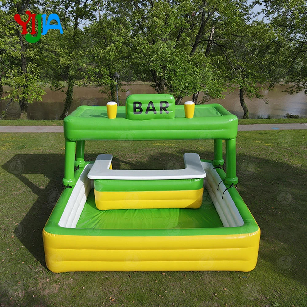 Detail du bar gonflable piscine portable