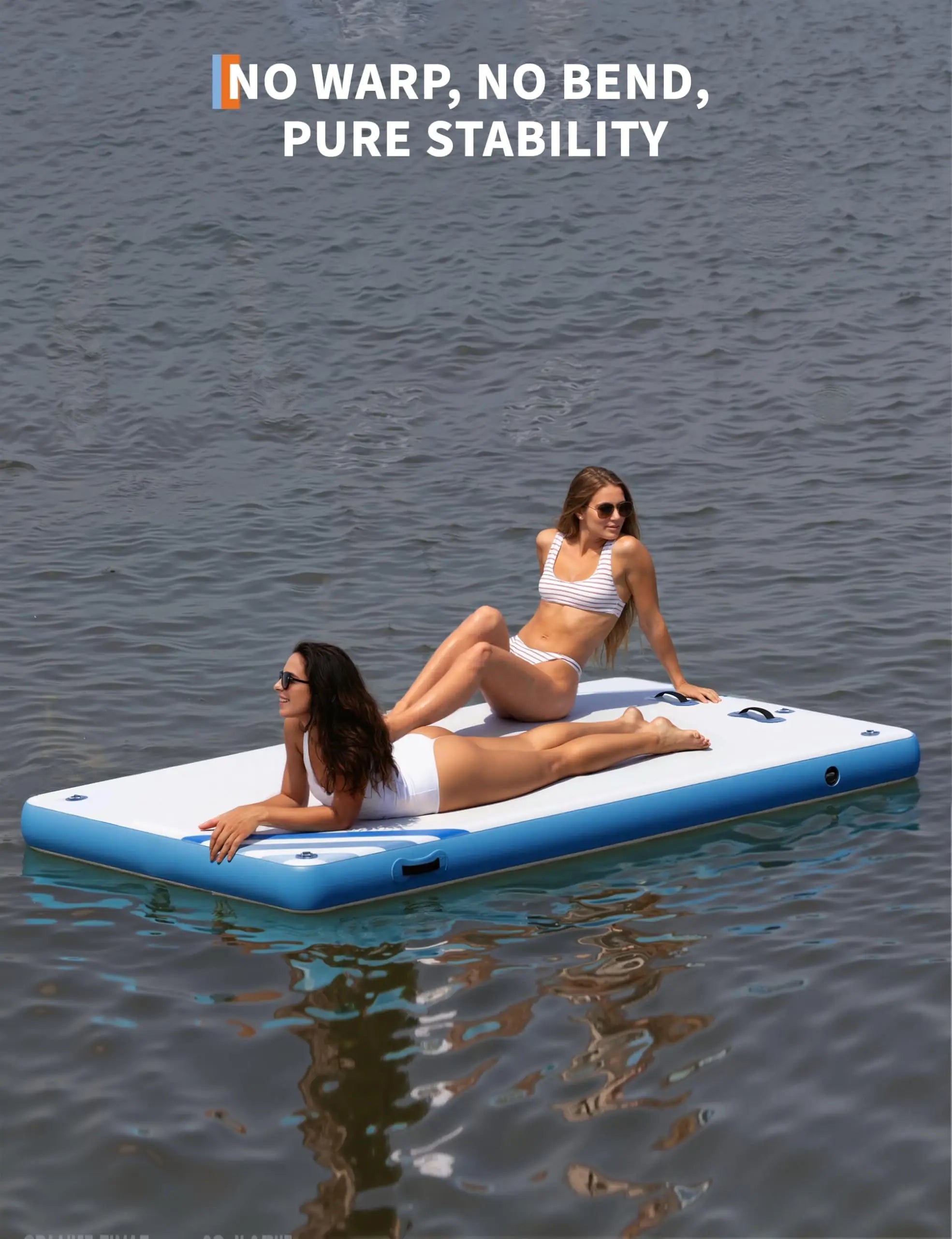 Plateforme flottante gonflable utilisation famille