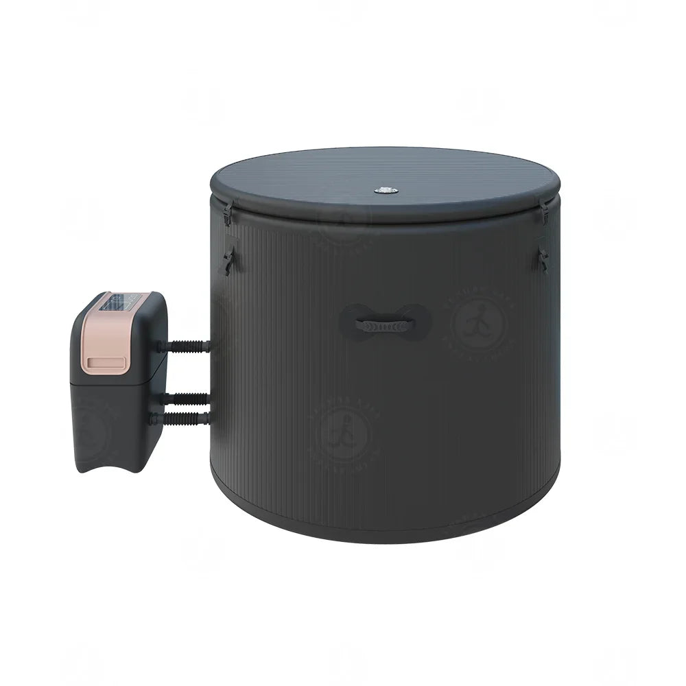 Baignoire gonflable en configuration spa chaud