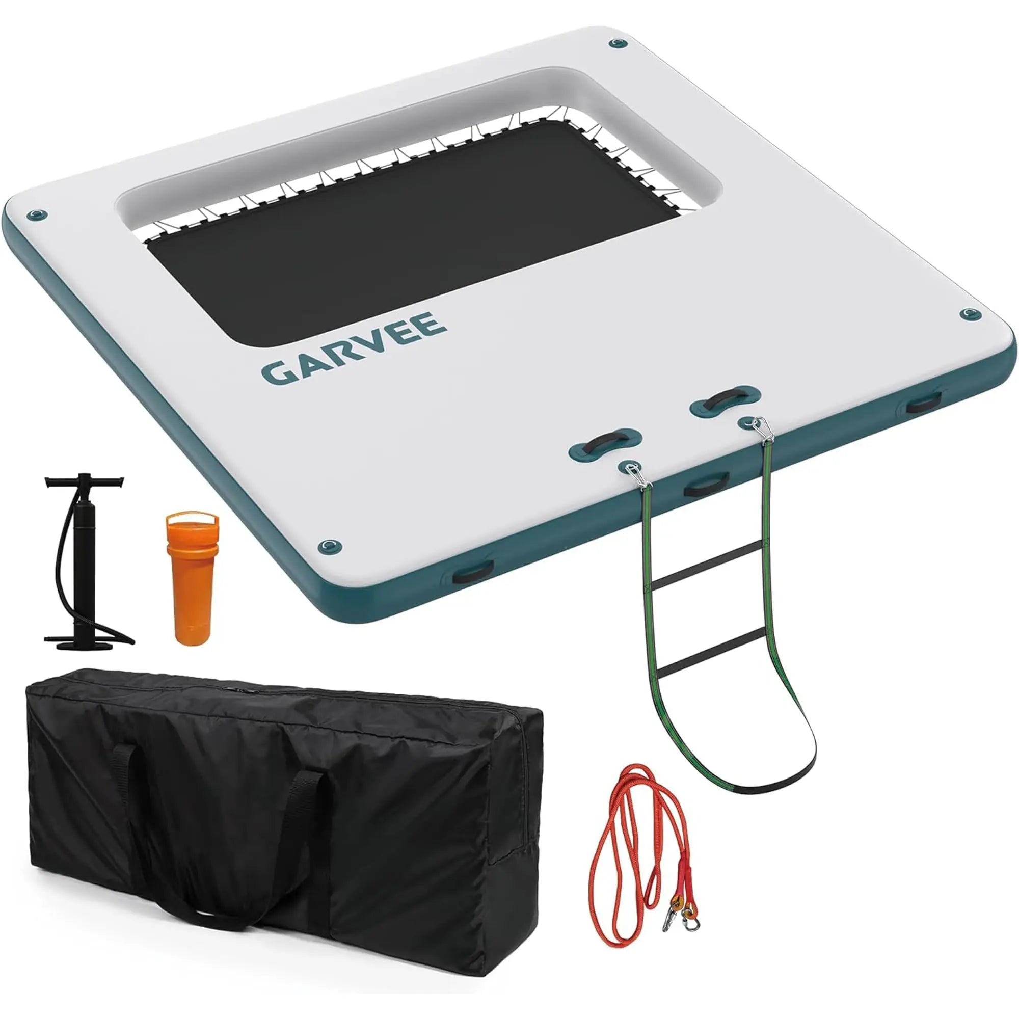 Détail tapis EVA antidérapant plateforme gonflable