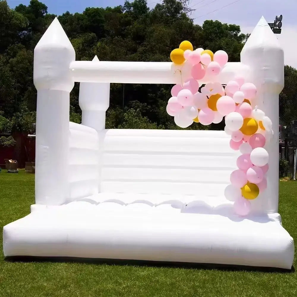 Château gonflable blanc décoration événement