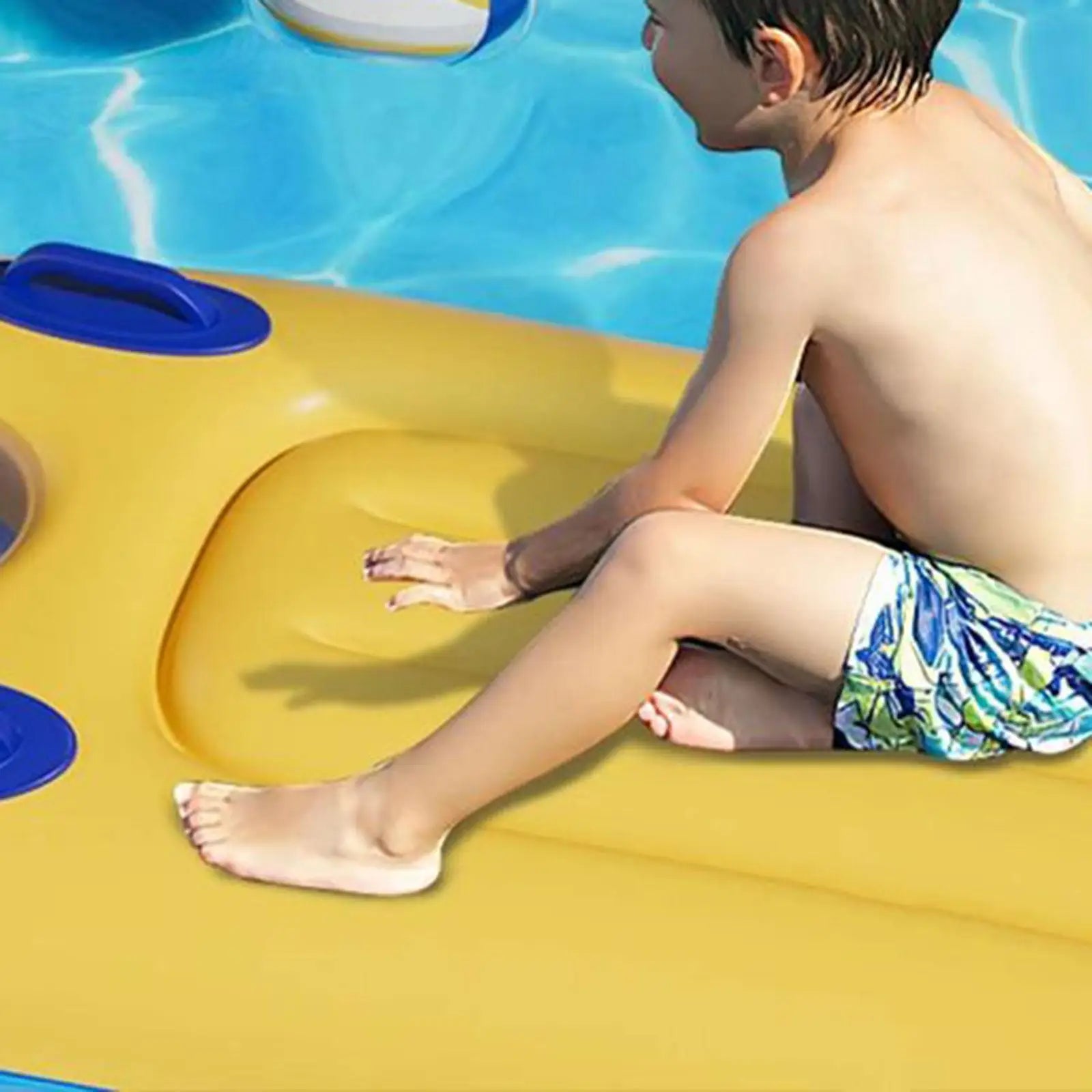 Bouée gonflable planche de surf enfant jaune