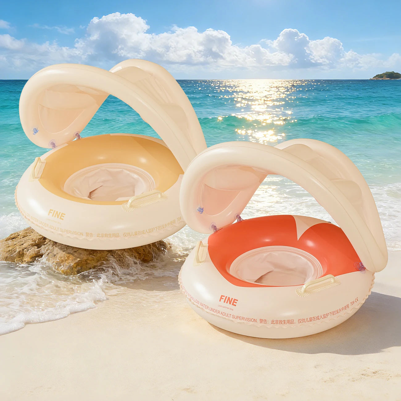 Flotteur d'entraînement gonflable chaise pare-soleil réglable