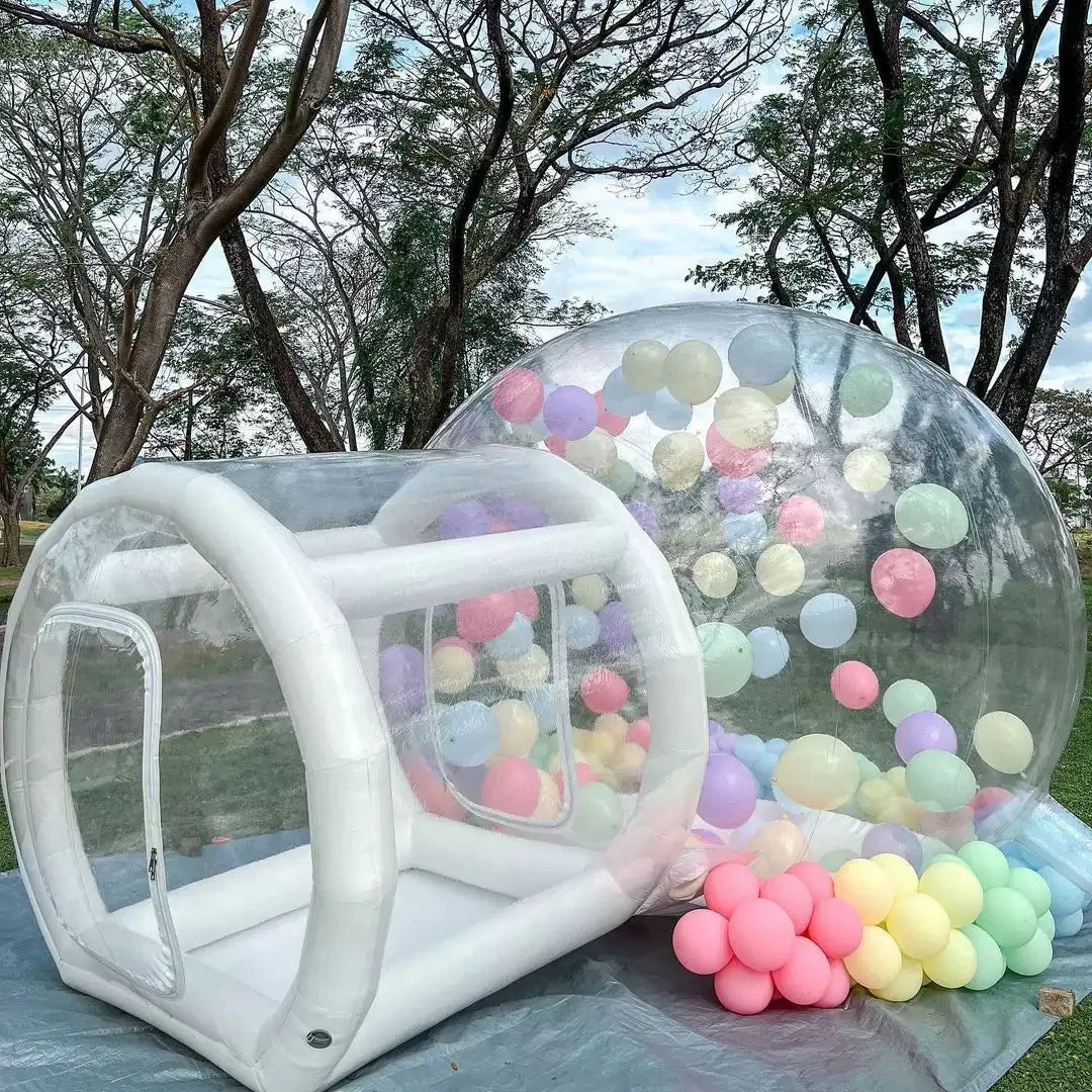 Dôme gonflable PVC utilisé comme décor de mariage