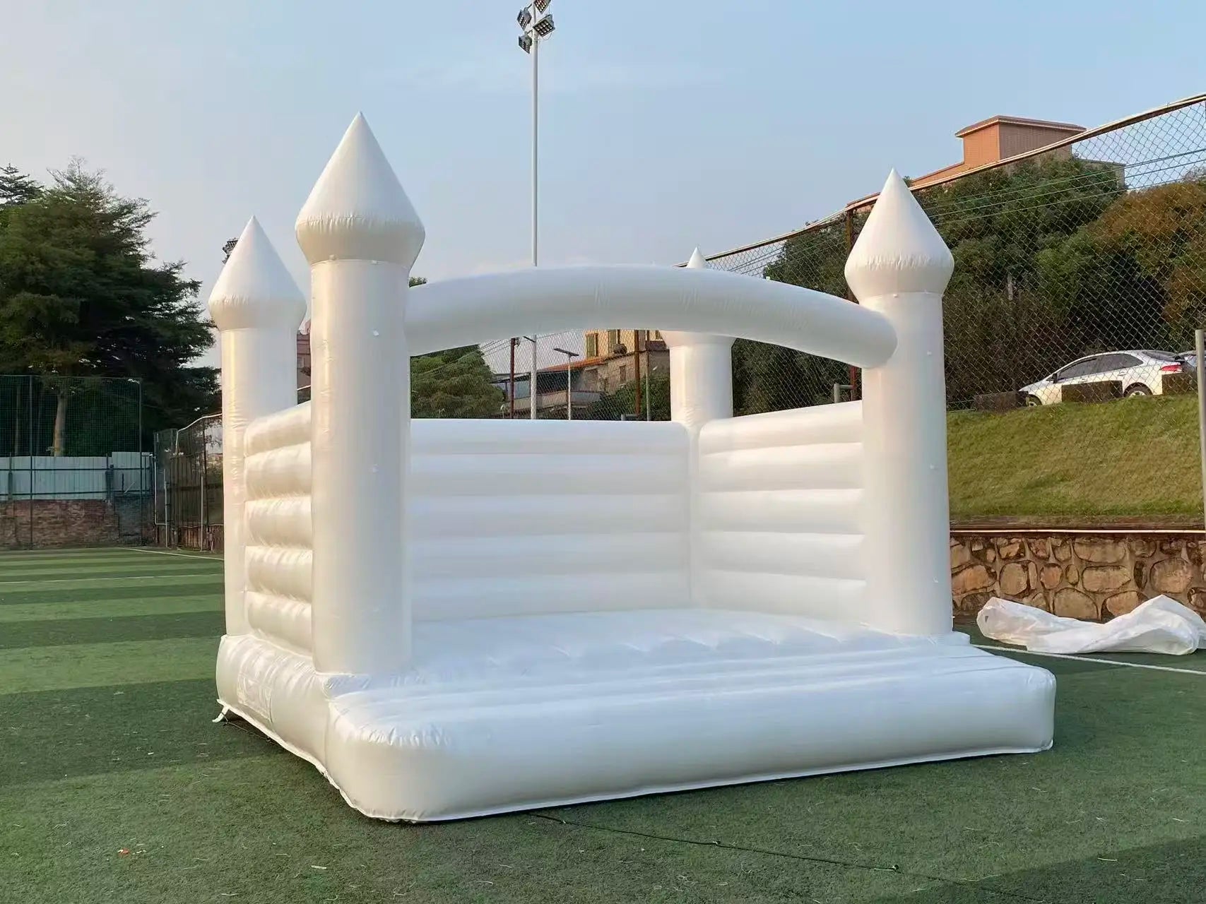 Anneaux en D du château gonflable blanc pour décorations