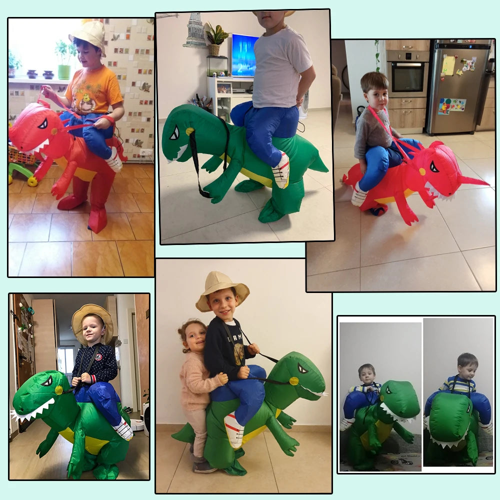 Détail ventilateur costume gonflable dinosaure enfant
