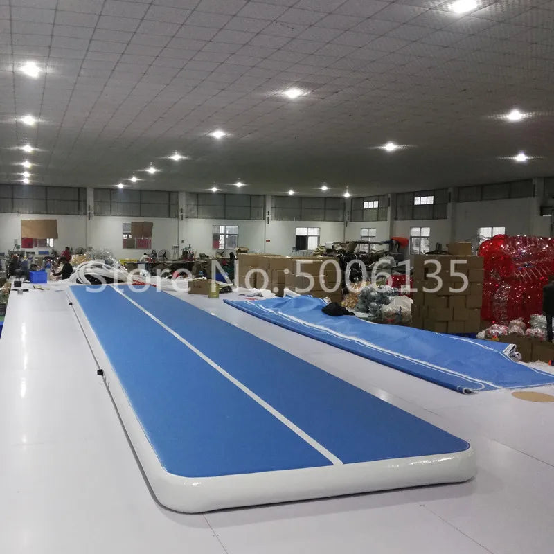 Tapis gonflable gymnastique prêt à l'emploi