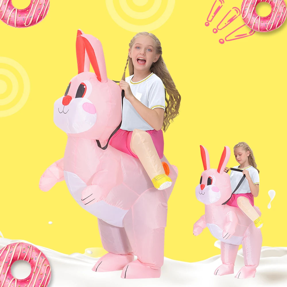 Déguisement lapin gonflable adulte carnaval et Pâques
