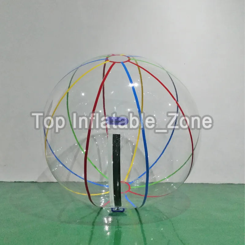Détail de la fermeture du zorb ball gonflable