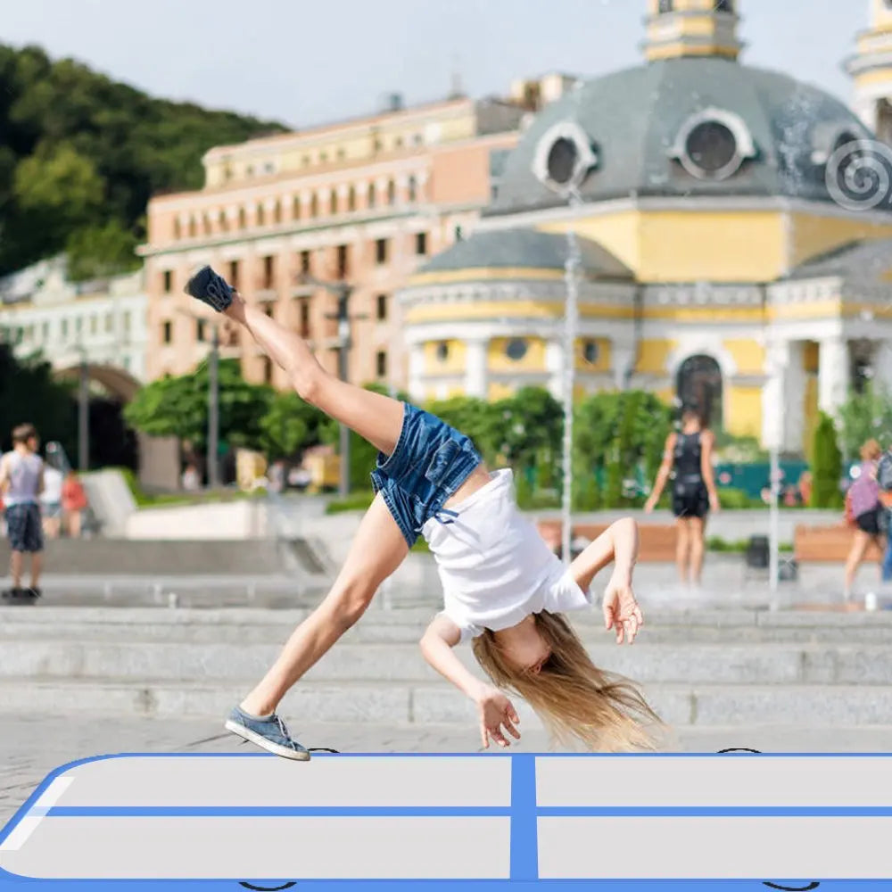 Tapis gonflable gymnastique transport facile
