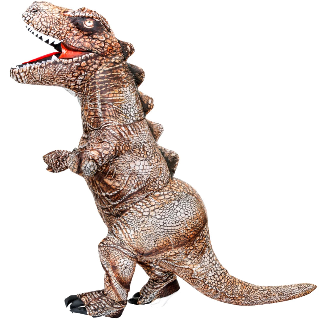 Costume dinosaure gonflable taille réglable 150-195 cm