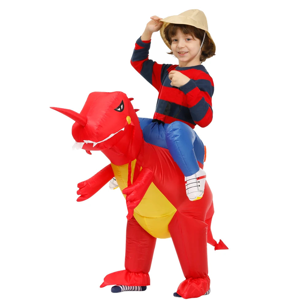 Pack complet costume dinosaure gonflable enfant polyester