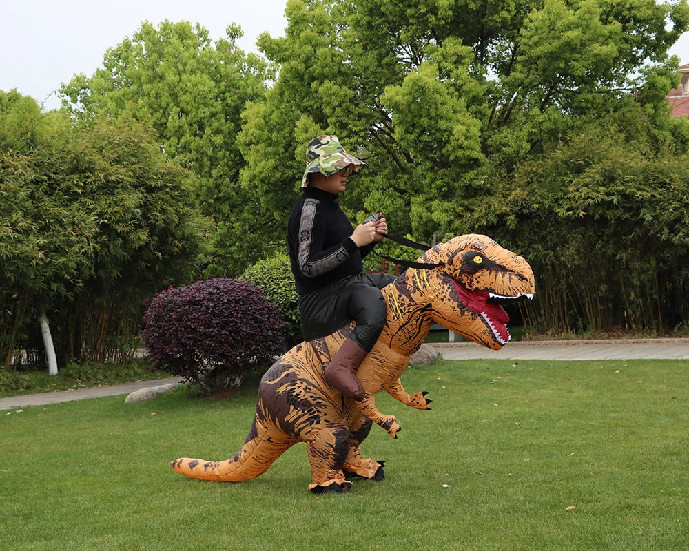 Costume Gonflable Dinosaure T-Rex Géant - détail de la boucle