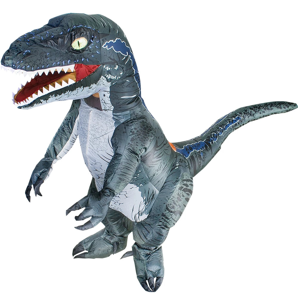 Costume gonflable dinosaure T-Rex adulte vue de face