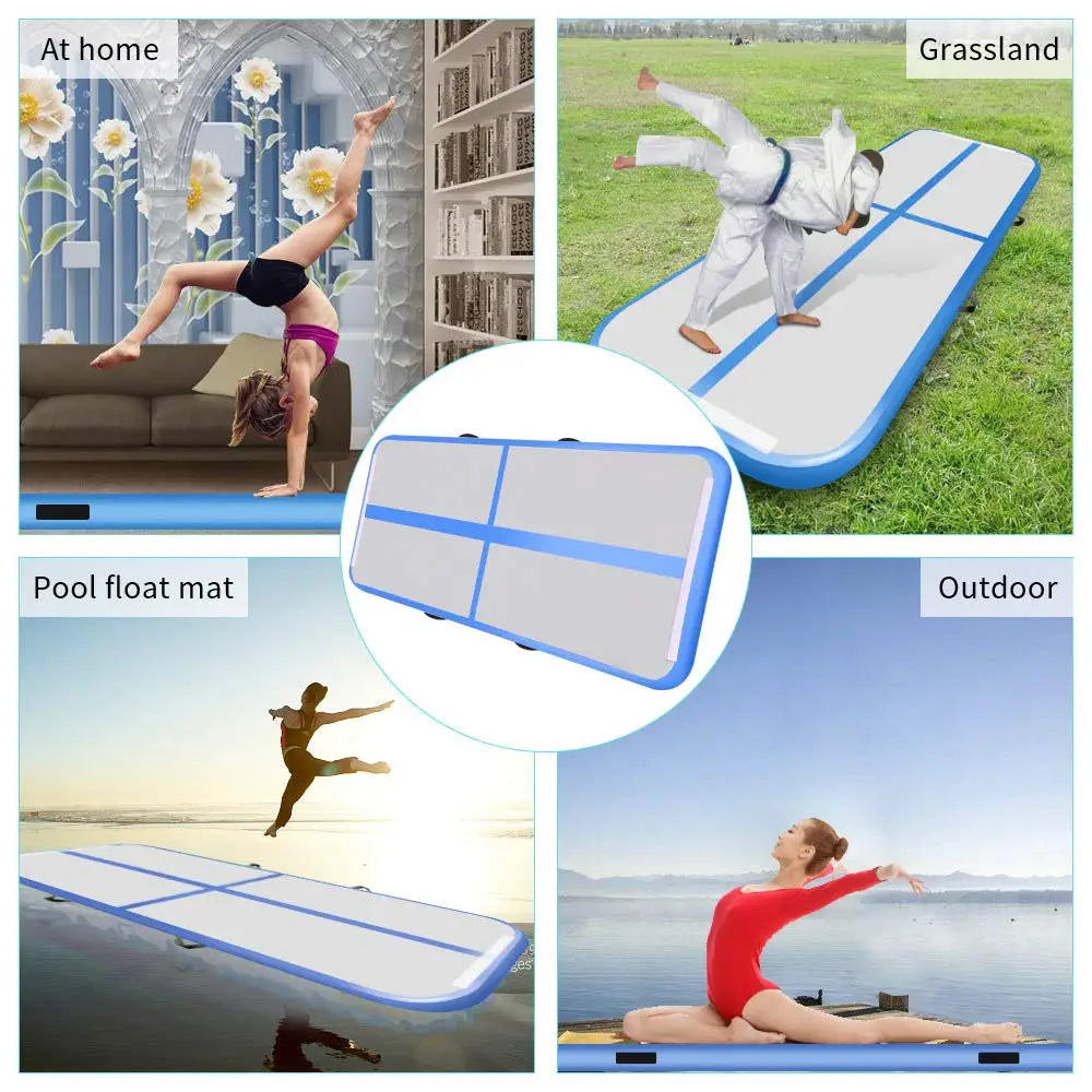 Tapis gonflable yoga maison
