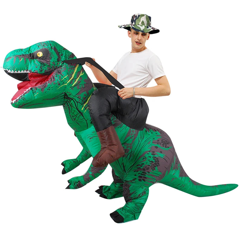 Costume gonflable dinosaure T-Rex unisexe