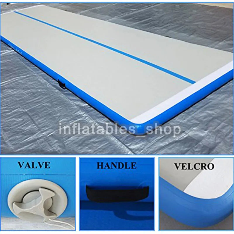 Tapis gonflable gymnastique coloris vert variante 25