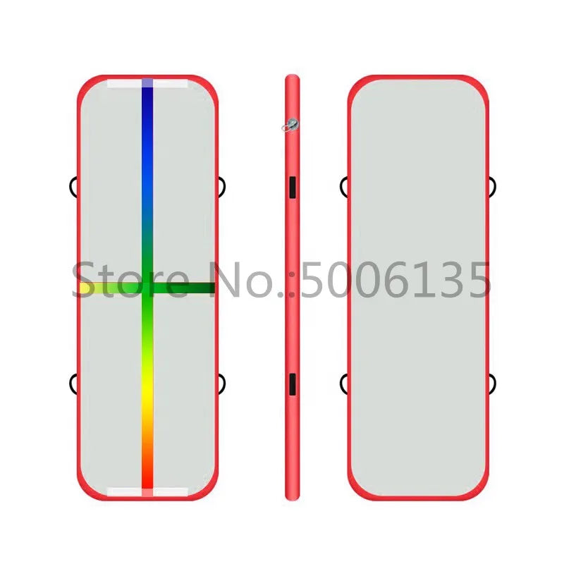 Tapis gonflable gymnastique vue laterale