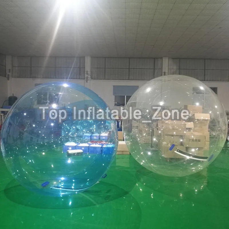 Zorb ball gonflable eau vue d'ensemble