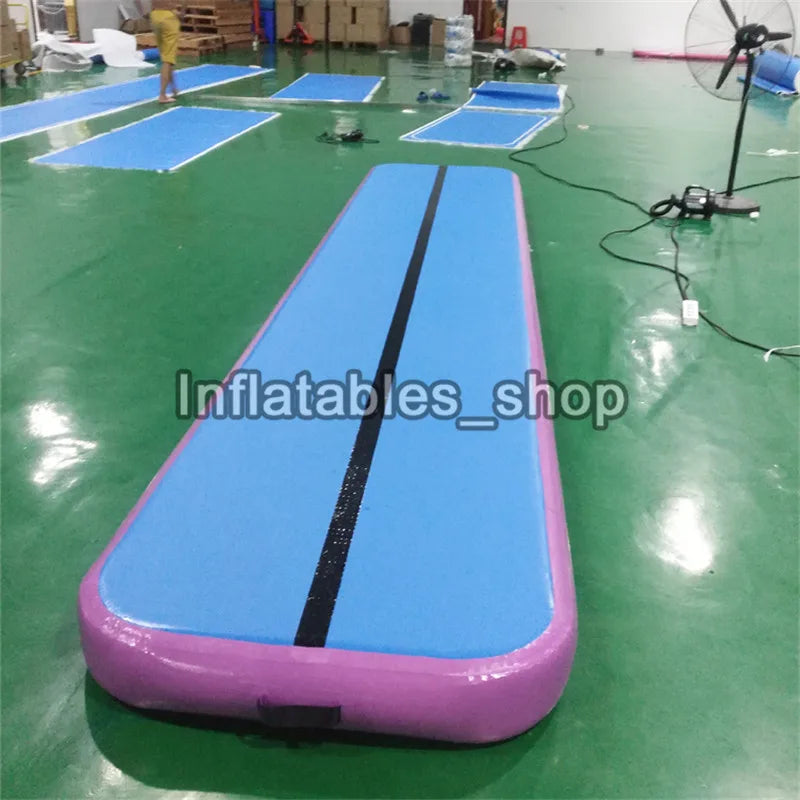 Tapis gonflable gymnastique coloris rose