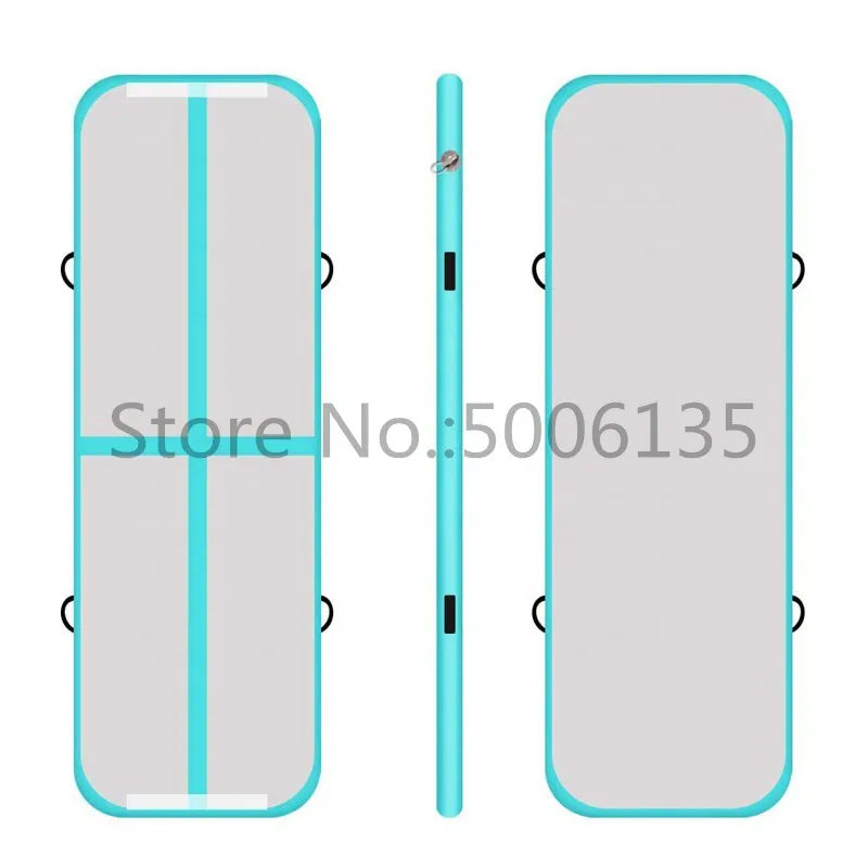 Tapis gonflable gymnastique poignees