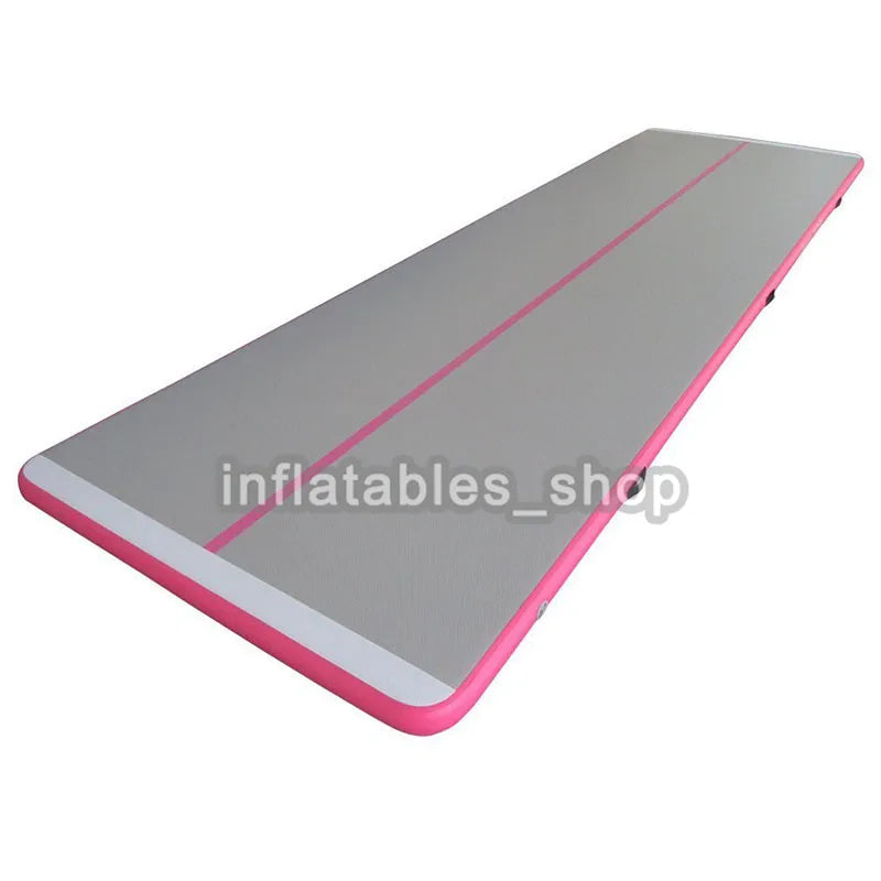 Tapis gonflable gymnastique coloris jaune